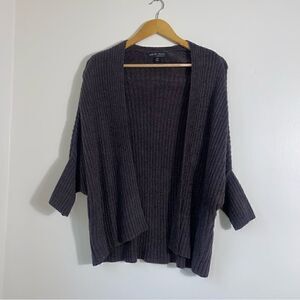 Barefoot Dreams Cozychic Lite Ribbed Shrug Cardi Cardigan Sweater Gray